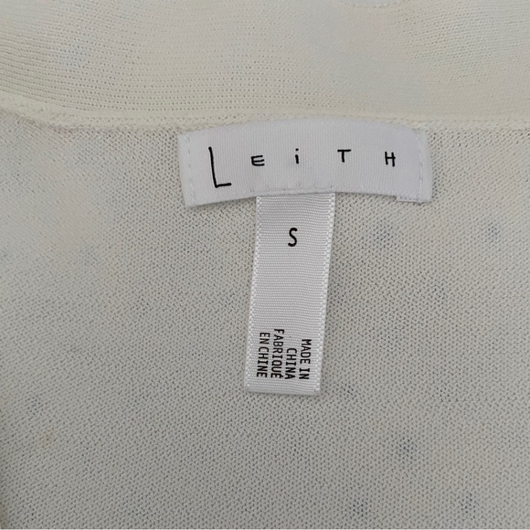 Leith white cardigan, size small, Rayon/Nylon blend, great condition, - Picture 8 of 9